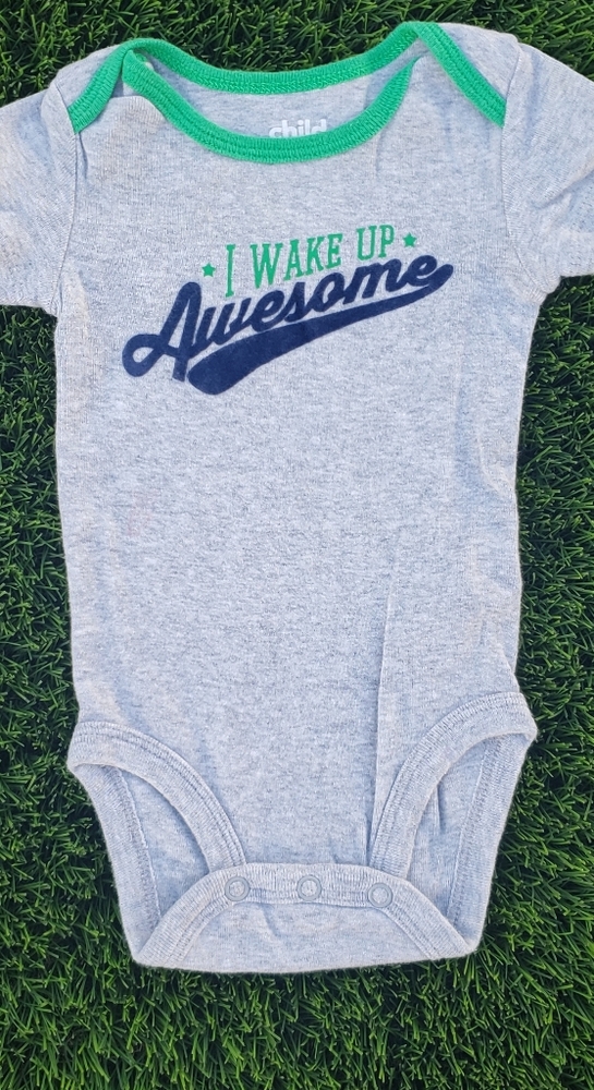 ♡Baby onesie "I wake up Awesome" one piece
